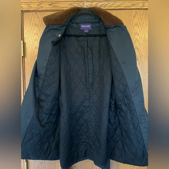 Ralph Lauren Collection Shearling Collar Trench